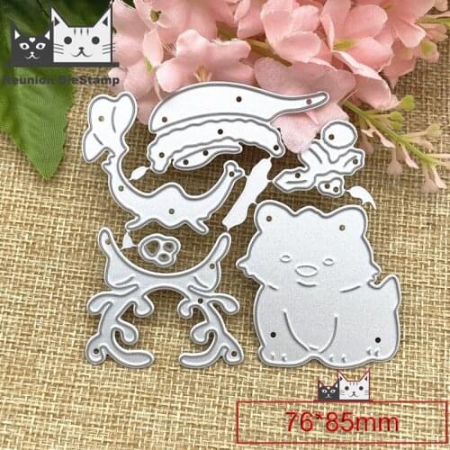 Reunion Pet dog Metal Cutting Dies Scrapbooking Photo Album Embossing Paper Card Making Decor Die Nouveau Arrivage 2020 New