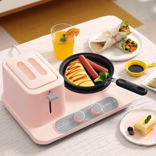 3 in 1 multifunction toaster bread breakfast machine sandwich maker electric boil pot and frying pan food steamer dropshipping