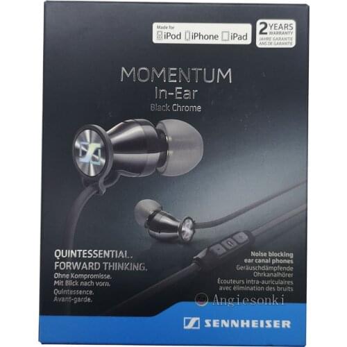 MOMENTUM In Ear Black Chrome M2 Iei (iOS version) Senn.heiser