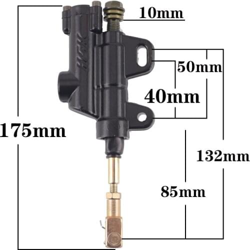 Motorcycle Rear Hydraulic Brake Master Cylinder Pump For 50cc 70cc 110cc 125cc 150cc 250cc Thumpstar ATV Pit Pro Dirt Bike