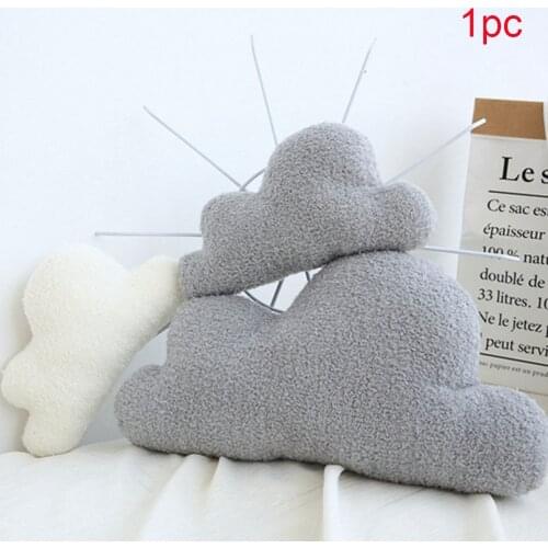 Cloud Shaped Stuffed Plush Home Cushion Toys PP Cotton Sofa Soft Cute Nordic Style Portable Bedding Decoration Throw Pillow