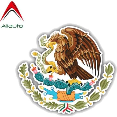 Aliauto Creative Motorcycle Car Sticker Personality Mexico Coat of Arms Accessories Reflective Waterproof Decal PVC,13cm*12cm