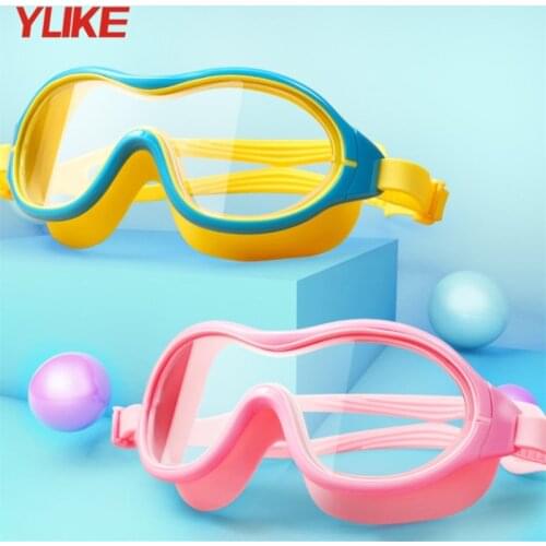 Yuke Kids Swimming Goggles Children 3-15Y Wide Vision HD Anti-Fog-UV Swim Pool Glasses for Girls boys Diving Eyewear 2021060702