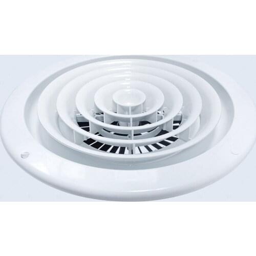 Fresh air plastic ceiling air outlet, central air-conditioning duct ventilation and air supply ABS circular diffuser