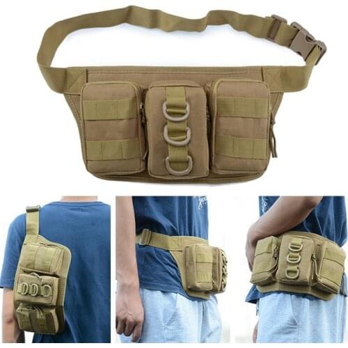 Mens Waist Bag Fanny Pack For Women Molle Belt Belly Bag Waterproof Phone War Bag For Hunitng Outdoor Camping Coach Fanny Pouch