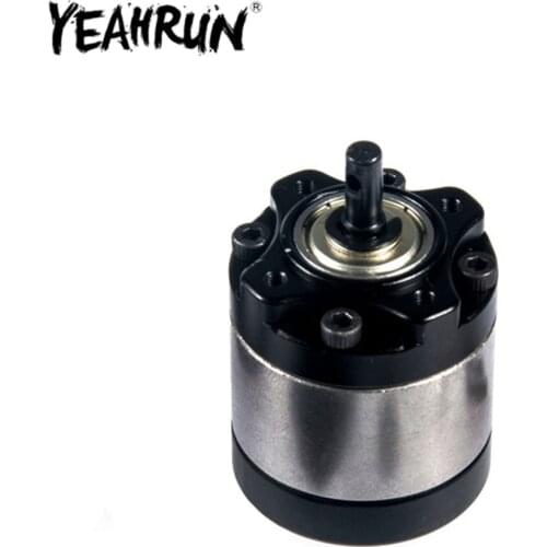 YEAHRUN Metal 1:5 Ratio Reducer Planetary Gearbox Transmission Box with Base Bucket for 1/10 D90 RC Rock Crawler Upgrade Parts