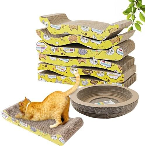 Pet Cat Scraper Toys Corrugated Paper Cat Scratcher Scraper Cats Katten Scratch Board Scratching Post Claw Grinder Pet Products