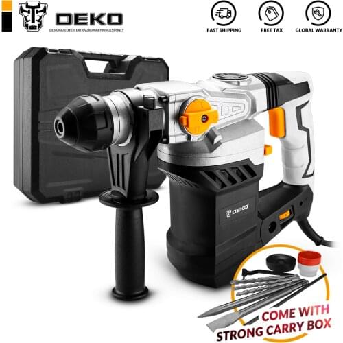 DEKO DKRH26LD4/DKRH32LD5 Multifunctional Rotary Hammer with BMC and Accessories Electric Demolition Hammer Impact Drill