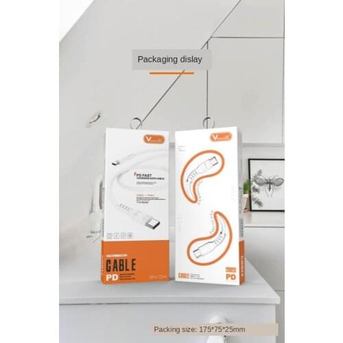 C-C pd fast charging cable Type C to USB C Cable PD 120CM 30CM Fast charging two in one Double head TYPE-C to TYPE-C for Huawei