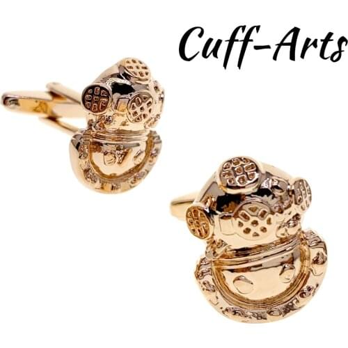 Cufflinks for Men Divers Helmet Cufflinks Gifts for Men Bouton De Manche Gemelos Gemelli Spinki by Cuffarts C10405