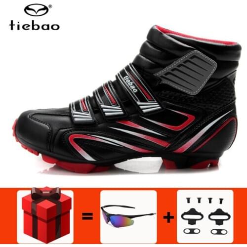Tiebao winter Cycling Shoes sapatilha ciclismo mtb Outdoor Mountain Bike Racing Self-Locking bicycle sport Shoes for man women