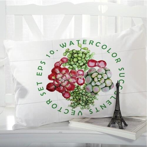 1pc Pillow cover Pillow case Bedding Pillowcase Pillow covers decorative for home 3D Print Nordic simple green