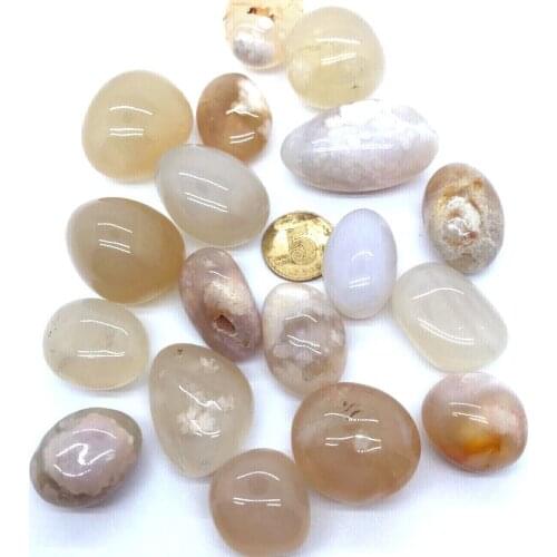 100g Original natural stone agate chalcedony agate natural patterns of marine aquatic plants landscape agate small ornaments