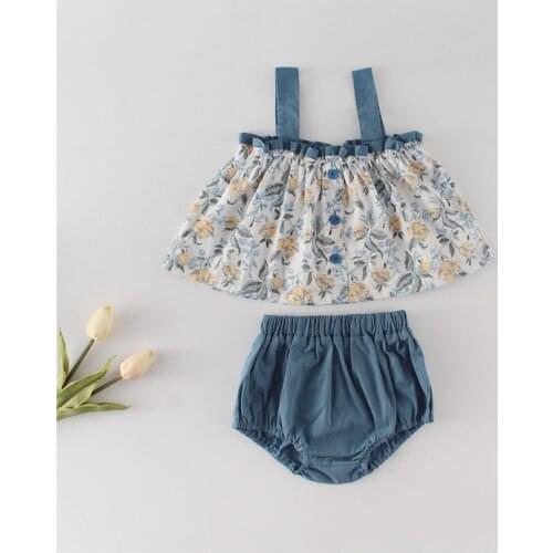 Baby Girl Clothes Summer Newborn Baby Outfits Set Floral Baby T-shirt + Shorts 2 pcs Infant Toddler Baby Clothing Set For Girl