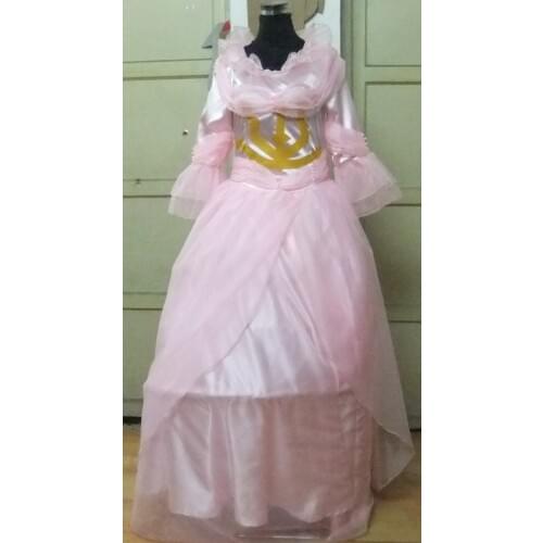 2016 Code Geass R2 Nunnally Vi Britannia Cosplay Costume Governor pink Dress for party