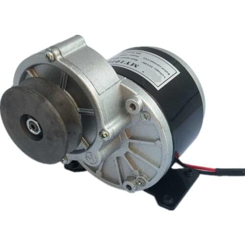 350w 24V 36V DC gear brushed motor with belt pulley, MY1016Z3