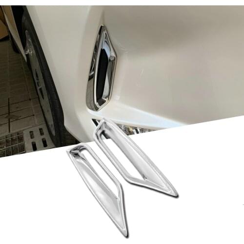 Car Accessories ABS Chrome Front Fog Lamp Cover Trim For Lexus RX RX350 RX450 2020 Molding Front Head Fog Light Trim