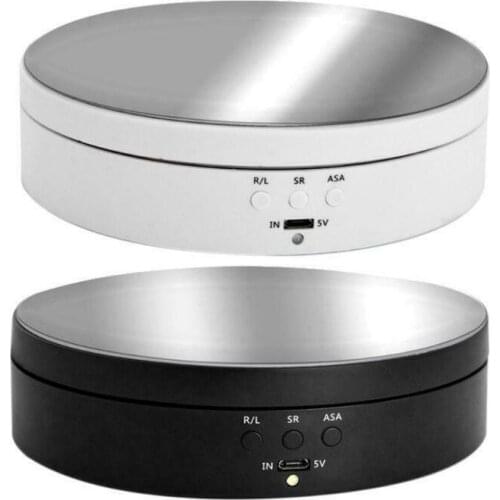 3 Speeds Electric Rotating Display Stand Mirror 360 Degree Turntable Photography Video Shooting Props Jewelry Display Stand