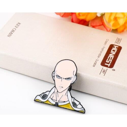 Anime ONE PUNCH-MAN Enamel Pin Badge Wanpanman Saitama Lapel Pin Brooch backpack bags Hat badge Lapel Pin Jewelry Gifts