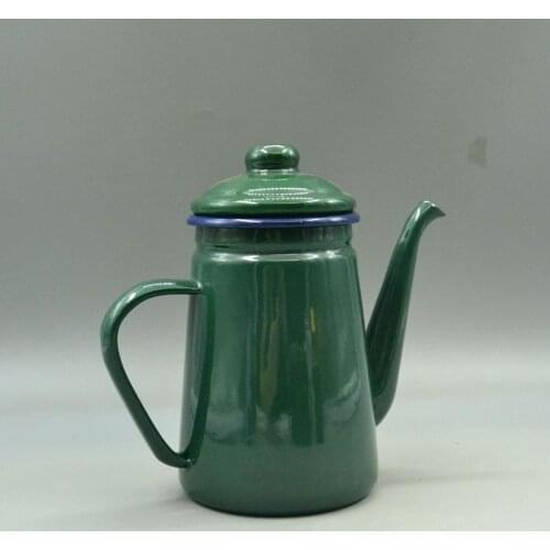 Enamel coffee pot, enamel water pot, enamel wine pot. Nordic style