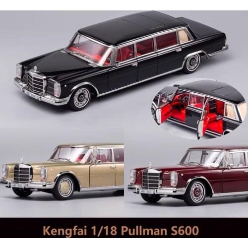 Kengfai 1:18 Pullman S600 Pearl Champaign Gold/red/black Diecast Model Car
