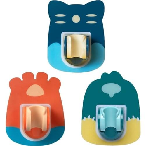 Punch-free Shower Bracket Shower Household Shower Nozzle Base Shelf AccessoriesStrong Bearing Capacity Cute style H3CF