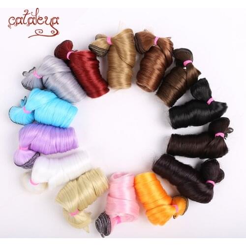 Cataleya Bjd Doll With DIY High Temperature Curly Wig Hair Weaving 15*100cm And 30*100cm Hair Variety Of Colors