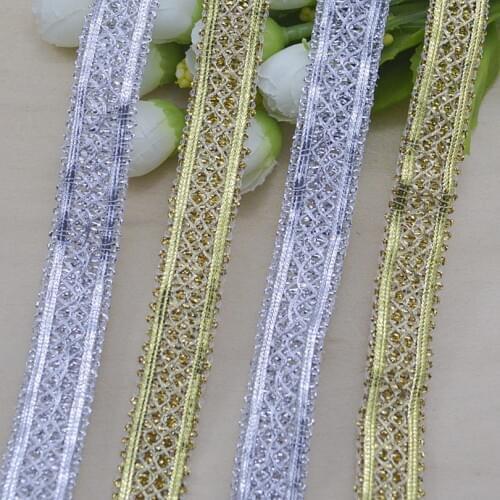 5Meters High Quality Gold Centipede Braids Ribbon Dentelle DIY Clothes Accessories Puntilla Galons Mercerie