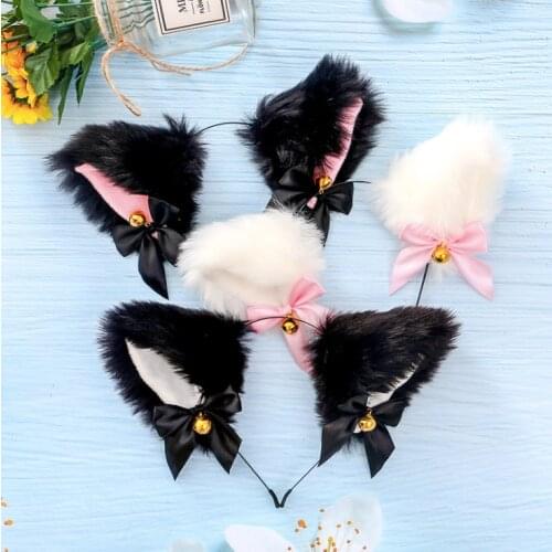 Cute Hair accessories Fashion Lady Girl Fox Cat Ears Head Bands Lovely Charming Night Party Club Bar Hair Clip Hairband