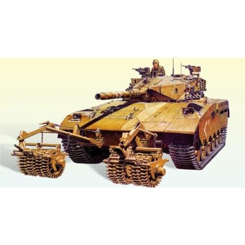 MiniHobby 80107 1/35 IDF Merkava With RKM Mine Roller Tank Model With Motor DIY TH07935-SMT6