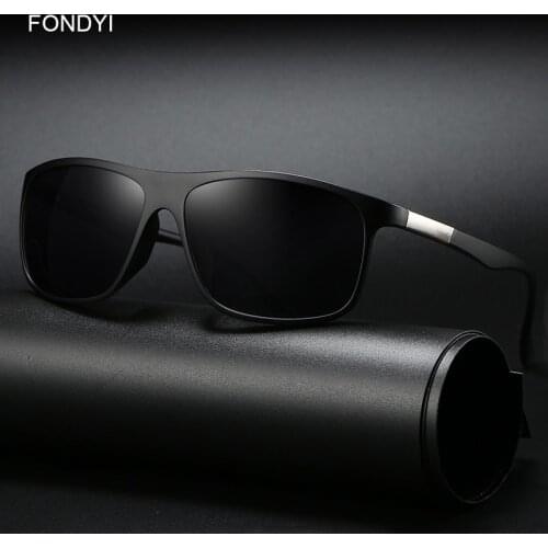 FONDYI Own Brand Stylish Fashion Sunglasses UV400 Mens Designer Men Trendy Gafas de sol Women Shades Driving Eyewear with Case