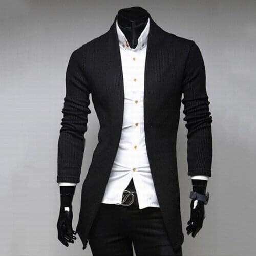 Mens Winter Sweater Plus Size Mens Sweaters Thick Long Sleeve Cardigan Men Sweater Jacket Casual Knitted Sweater Clothing