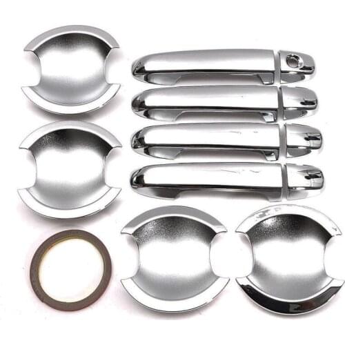 BBQ@FUKA Chrome Door Handle Cover Trim + Cup Bowl Trim Decoration Car Accessories Styling Fit for Toyota Camry 2012 2013 2014