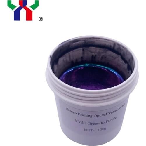 Print Area Ceres Solvent Based Optical Variable Ink 100 g/bottle YY 5 Green to Purple