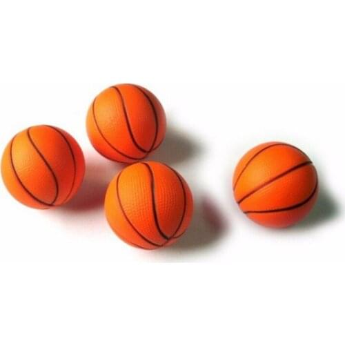 Wholesale New 6.3cm Squeeze Ball Hand Exerciser Orange Mini Basketball Hand Wrist Exercise Stress Relief PU Foam Ball Toy