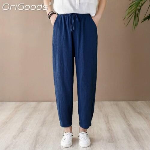 Женские брюки капри ORIGOODS China At AliExpress