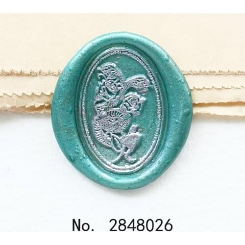 Snake with Rose Seal Stamp,Snake Wax Seal Stamp Kit,gift packing Rose seal,Parry wax seal stamp,Oval shape stamp