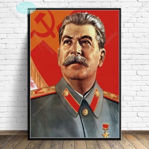 Joseph Stalin Portrait HD Wall Art Canvas Posters Prints Painting Wall Pictures Giclee For Modern Living Room Home Decor Artwork