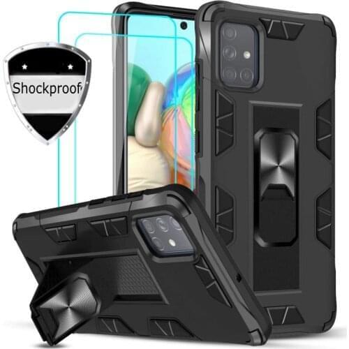 Shockproof Case For Huawei P40 P30 Pro P20 Lite Y5 Y6 Y9 2019 P Smart Z Honor 10 Lite Kickstand Magnetic Car Mount Armor Cover