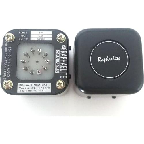 Raphaelite 5.5K 5W canned output transformer, special for EL84, 6V6 headphone amplifier, tube amplifier. 90Hz-55KHz -0.5dB