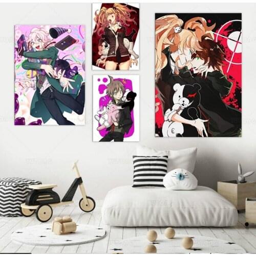 Retro Poster popular animation Danganronpa Anime posters canvas painting wall decor wall art picture room decor home decor