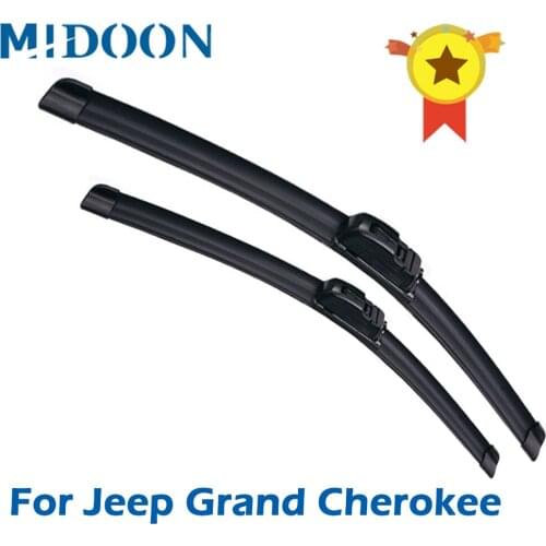 MIDOON Wiper Front Wiper Blades For Jeep Grand Cherokee 2000 - 2019 Windshield Windscreen Front Window 21"+21" / 22"+21"