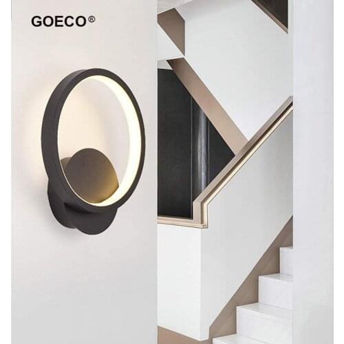 Led Modern Wall Lamp Nordic Torus Wall Light Living Room Bedroom Bedside Corridor Aisle Sconce Indoor Light Home Decor 220v