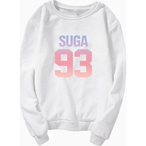 Kpop bangtan boys oversized hoodie sweatshirt JungKook 97 suga 93 RAPmonster unisex jumpers K-Pop sweatshirts clothes
