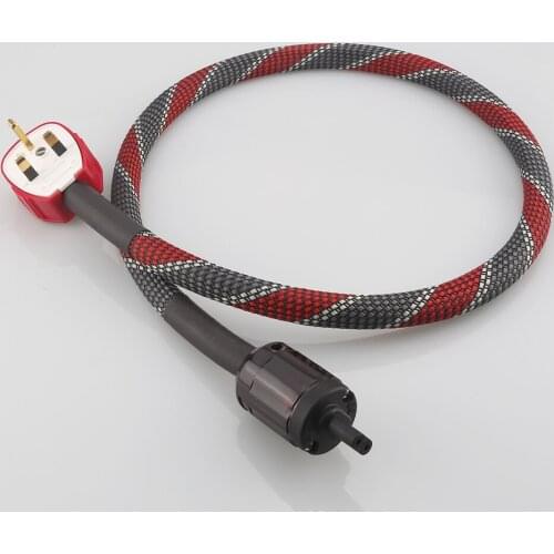 High Quality Hifi Audio Pure Copper Multi Conductor UK Power Cord Cable Audiphile Power Cable Hifi AC power cord