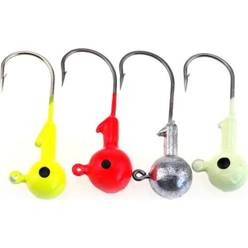 10pcs/lot 5PSC/Lot New High Quality 1g/3.5g/5g/7g/10g/20g Lead Head Hook Jigs Bait Fishing Hooks For Soft Lure Fishing Tackle