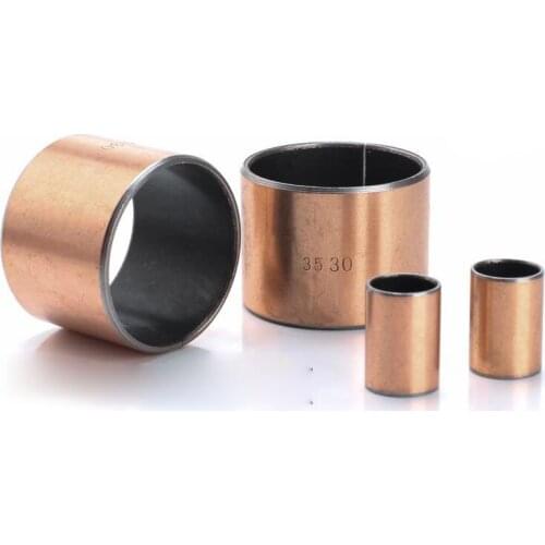 2pcs 40mm inside SF1 opening brass composite bearings bushing wear-resistant sleeve bush oil brassiness bearing 20mm-70mm long