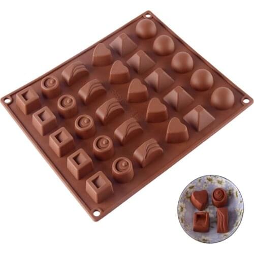 36 Silicone mold Shape 3D Silicone Numbers Fruit Chocolate Mold Candy Cookie Baking Fondant Mold Cake Decoration Tools Cake Mold