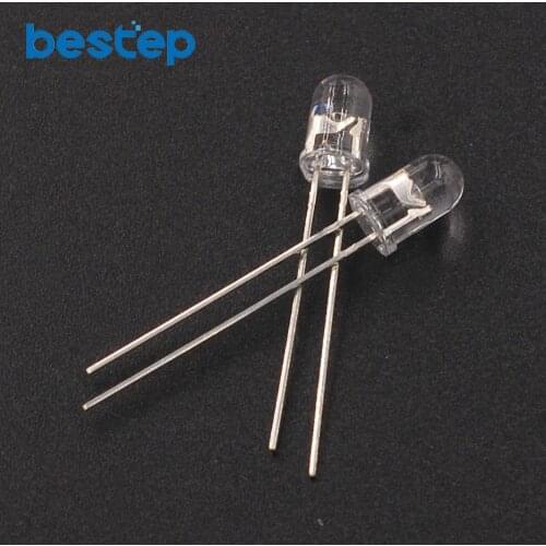 50PCS 5mm 940nm IR Detector Sensor Infrared Phototransistor Transmitting LED