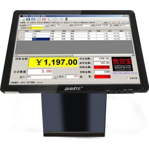 Anmite 15" Touch TFT Lcd Monitor Pc Capacitive/Resistive Touch Screen LED Display Touch for Pos Terminal Industrial use monitors